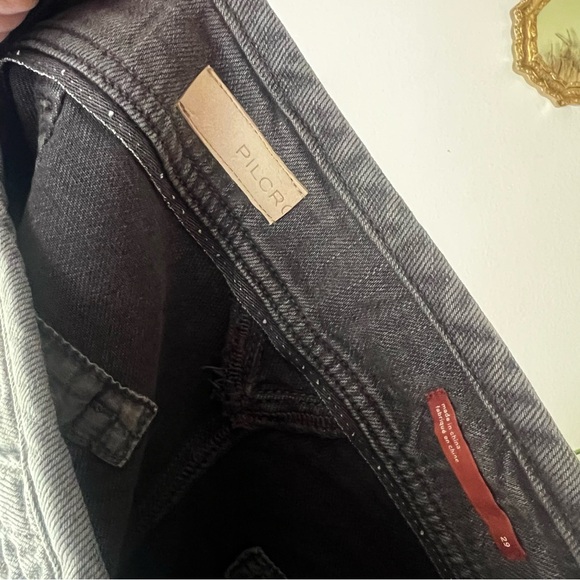 ANTHROPOLOGIE Pilcro denim‎ shorts button fly cutoff Black Womens SIZE 29 - Picture 7 of 9